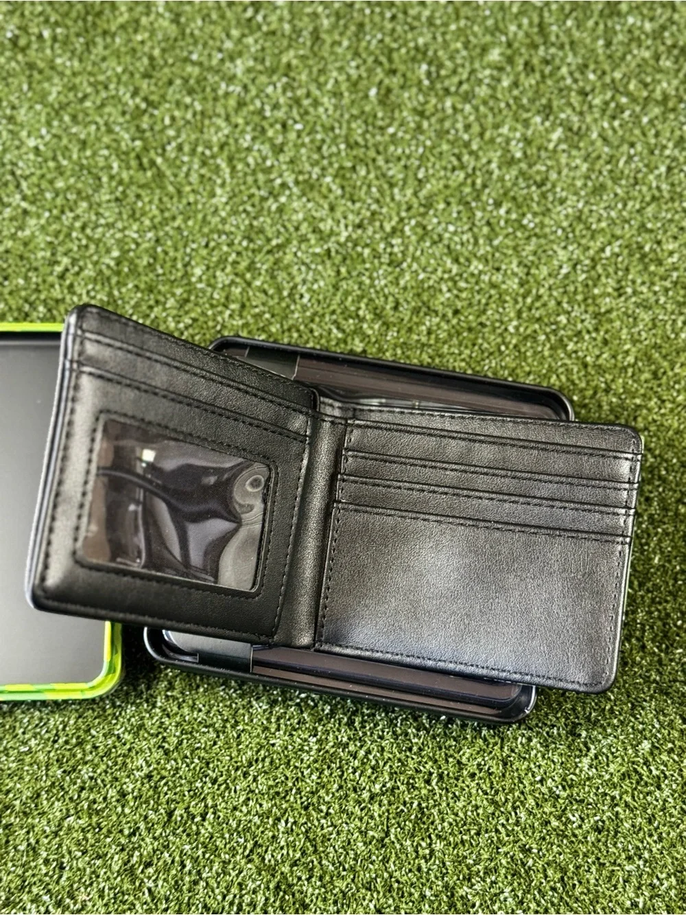 New Rick and Morty Green Portal Bi-Fold Wallet